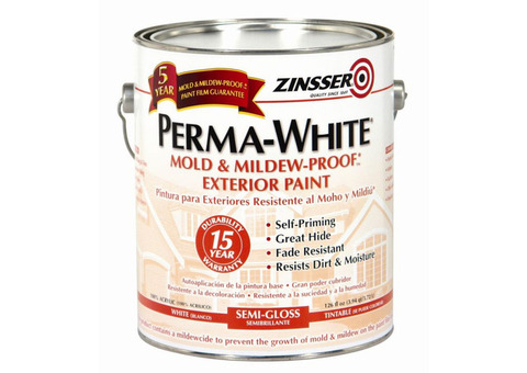 Zinsser Perma White / Зинссер Перма Вайт Краска фасадная самогрунтующаяся матовая