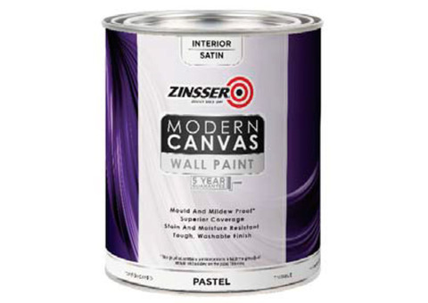 Zinsser Modern Canvas Wall Paint Eggshell / Зинсер Модерн Канвас Вал Паинт Эггшелл Краска для стен и потолков акрило-латексная матовая