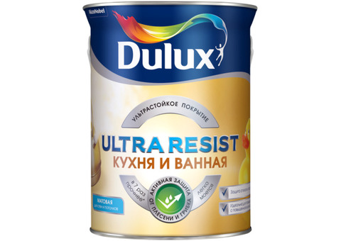 Dulux Ultra Resist / Дюлакс Ультра Резист Краска для кухни и ванной матовая