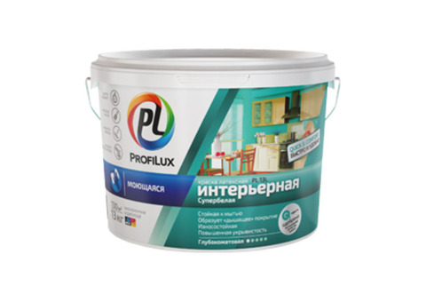 Profilux ВД PL-13L / Профилюкс ВД ПЛ-13Л Краска для стен и потолков для влажных помещений латексная глубокоматовая