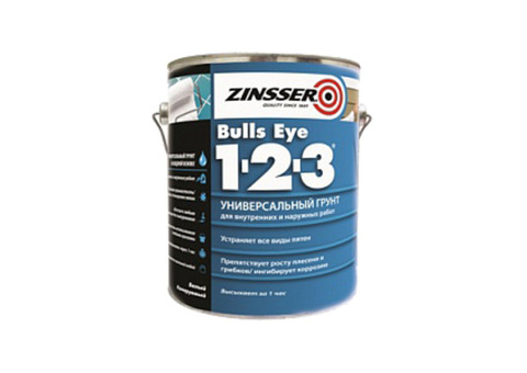 Zinsser Bulls Eye 1-2-3 Primer / Зинссер Буллс Ай 1-2-3 Праймер Грунт универсальный стирол-акриловый