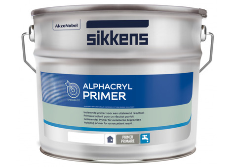 Sikkens Alphacryl Primer / Сиккенс Альфакрил Праймер Грунт изолирующий акриловый колеруемый полуматовая