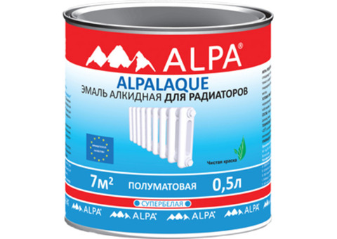 Alpa Alpalaque / Альпа Альпалак Эмаль для радиаторов полуматвая