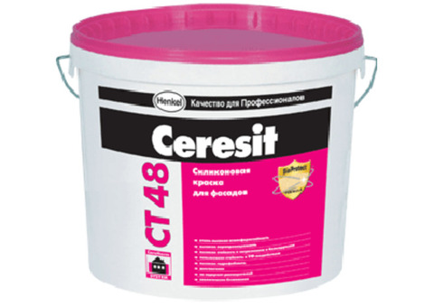 Ceresit CT 48 / Церезит ЦТ 48 Краска фасадная силиконовая