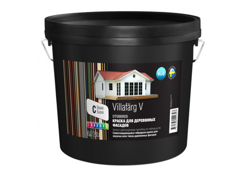 Landora VillaFarg V/ Ландора Виллафарг В Краска для деревянных фасадов гибридная полуглянцевая