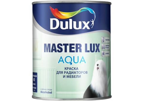 Dulux Master Lux Aqua / Дюлакс Мастер Люкс Аква Краска для радиаторов и мебели водно-дисперсионная полуглянцевая