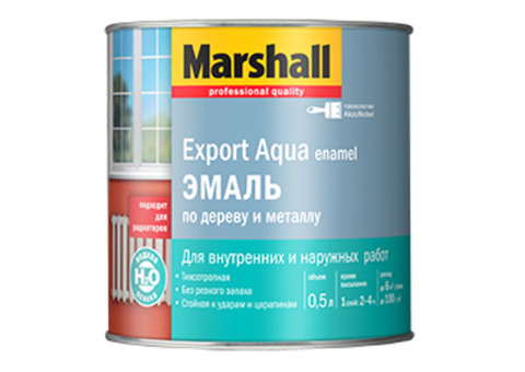 Marshall Export Aqua / Маршалл Экспорт Аква Эмаль для дерева и металла водная полуматовая