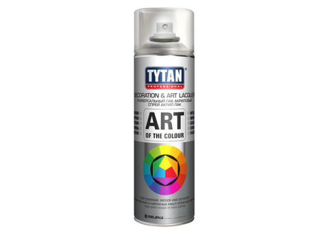 Tytan Professional Art of the colour / Титан Профессионал Лак аэрозольный акриловый глянцевый