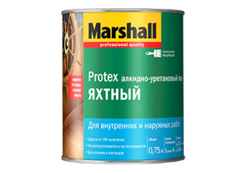 Marshall Protex / Маршалл Протекс Лак яхтный алкидно-уретановый полуматовый