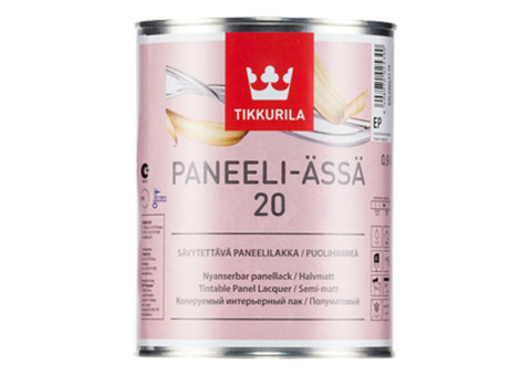 Tikkurila Paneeli-Assa 20 / Тиккурила Панели-Ясся 20 Лак для деревянных панелей акрилатный полуматовый