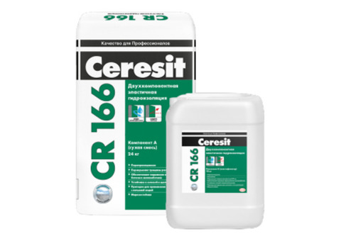 Ceresit CR 166 / Церезит ЦР 166 Состав гидроизоляционный двухкомпонентный