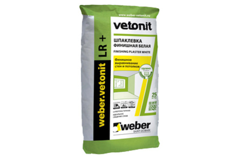 Weber Vetonit LR+ / Вебер Ветонит ЛР+ Шпатлевка для внутренних работ полимерная финишная
