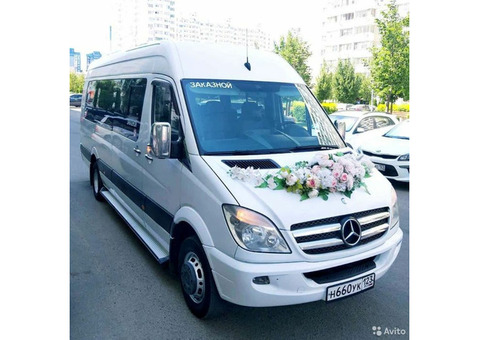 Аренда автобуса, микроавтобуса с водителем- Свадьба, Вахта, Природа, Похороны.