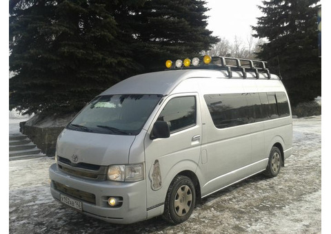 Заказ микроавтобуса трансфер Шерегеш-Новокузнецк