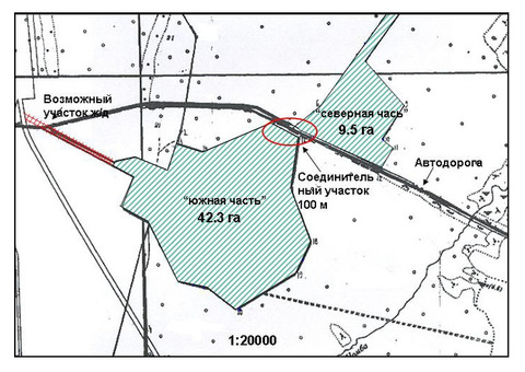 Участок промышленного назначения 52,4 Га под Вологдой