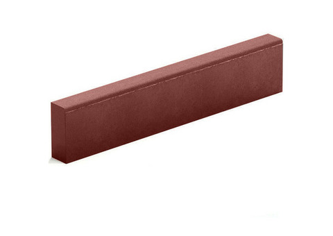 Бордюр тротуарный Steingot из серого цемента красный 1000х200х80 мм