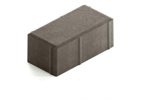 Брусчатка Steingot Сити 80 из серого цемента с полным прокрасом прямоугольник серая 200х100х80 мм