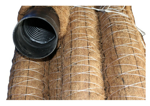 Труба дренажная ПЭНД-110 в фильтре из кокосового волокна 50 м