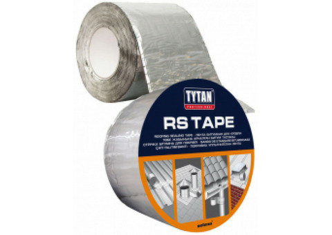 Лента битумная для кровли Tytan Professional Rs Tape 150x10000 мм алюминиевая