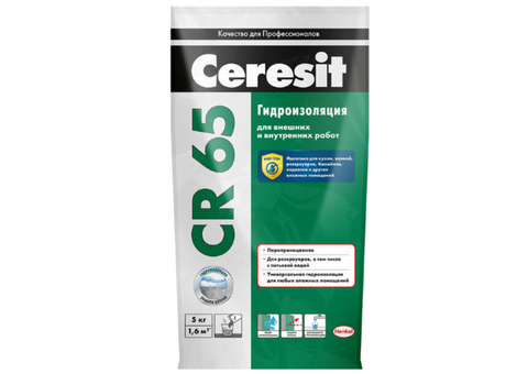 Масса гидроизоляционная Ceresit CR 65 Waterproof 5 кг