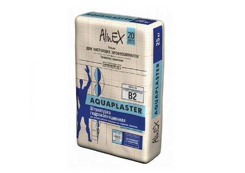 Гидроизоляционная штукатурка Alinex Aquaplaster 25 кг