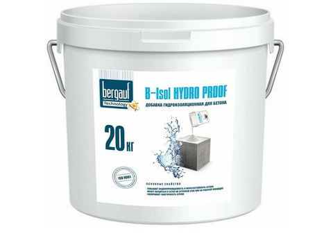 Гидроизоляционная добавка в бетон Bergauf B - Isol Hydro Proof 20 кг