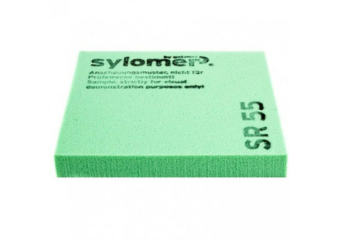 Виброизолирующий эластомер Sylomer SR 55 зеленый 1200х1500х12,5 мм