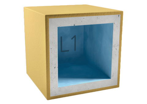 Короб звукоизоляционный для светильника AcousticGyps Box L1 150х150х100 мм