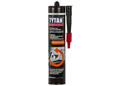 Герметик каучуковый Tytan Professional для кровли красный 310 мл