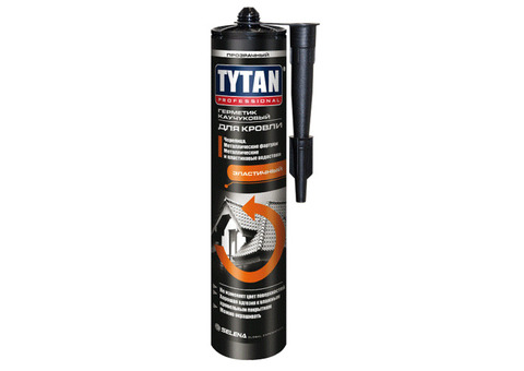 Герметик каучуковый Tytan Professional для кровли черный 310 мл