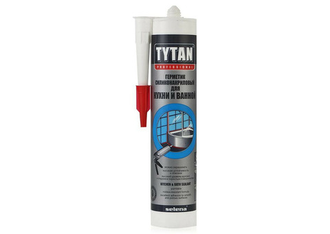 Герметик силиконакриловый Tytan Professional для кухни и ванной белый 310 мл