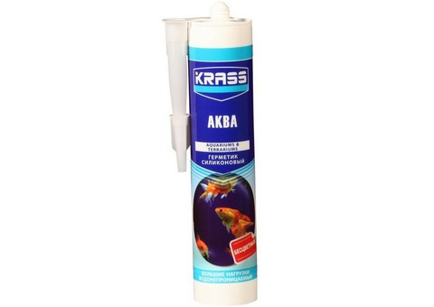 Герметик силиконовый Krass Аква для аквариумов бесцветный 300 мл