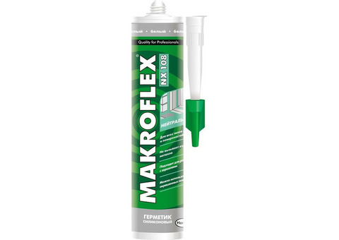 Герметик силиконовый Makroflex NX108 нейтральный белый 290 мл