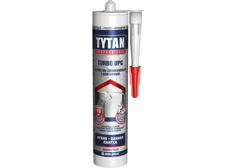 Герметик силиконовый санитарный Tytan Turbo Upg белый 280 мл