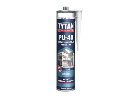 Полиуретановый герметик TYTAN PROFESSIONAL PU 40 цвет серый 310 мл