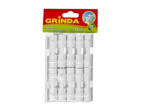 Зажим для пленки Grinda 422317-12 12 мм 20 штук