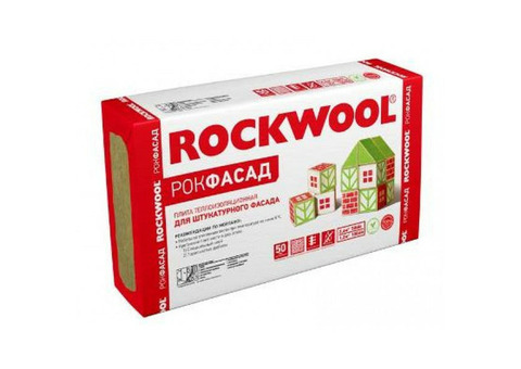 Базальтовая вата Rockwool Рокфасад 1000х600х50 мм 4 штуки в упаковке