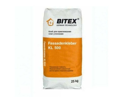 Клей для утеплителя Bitex Fassadenkleber KL 500 зимний 25 кг