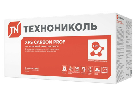 Пенополистирол экструзионный Технониколь Carbon Prof Slope-8,3% S/2 1200х600х10-60 мм элемент М
