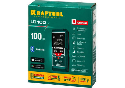 Дальномер лазерный Kraftool LD-100 34765
