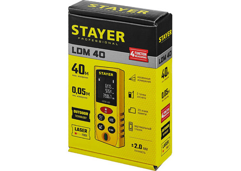 Дальномер лазерный Stayer Professional LDM-40 34956