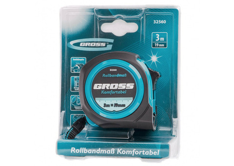 Рулетка Gross Komfortabel 32560 3 м 19 мм