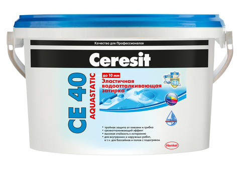 Ceresit CE40 Aquastatic 55, 2 кг, Затирка водоотталкивающая
