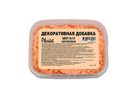 Добавка декоративная для жидких обоев Paritet Decor №12 персиковая 100 гр