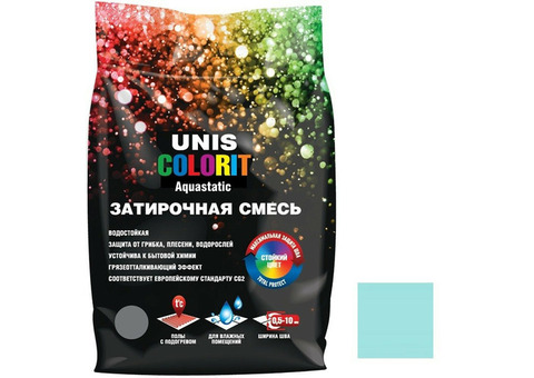 Затирка для швов Unis Colorit бирюза 2 кг