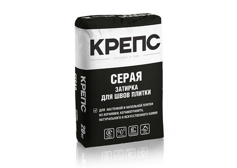 Затирка Крепс серая 20 кг