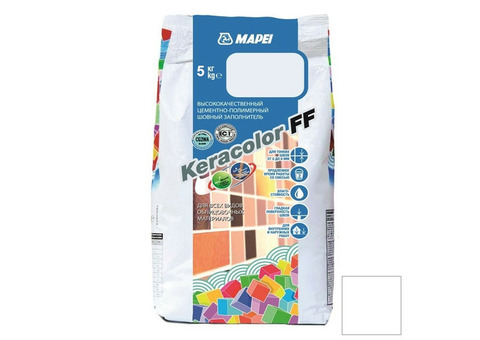 Затирка цементная Mapei Keracolor FF №100 белая 5 кг