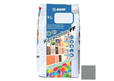 Затирка цементная Mapei Keracolor FF №112 серая 5 кг