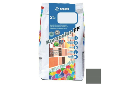 Затирка цементная Mapei Keracolor FF №113 темно-серая 2 кг