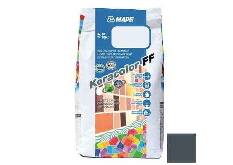 Затирка цементная Mapei Keracolor FF №114 антрацит 5 кг